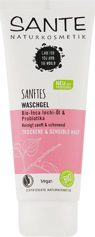 Sante Біогель очищувальний для вмивання з інка інчі та пробіотиками Gentle Cleansing Gel - фото N1