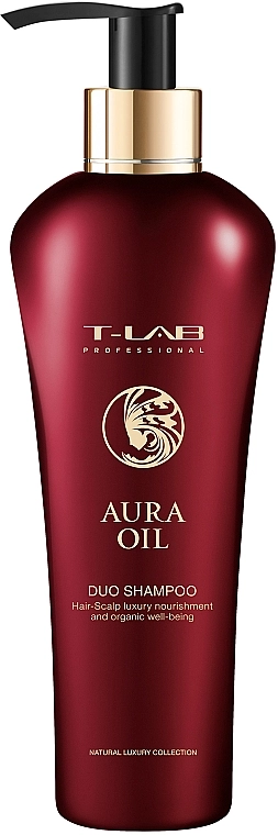 T-LAB Professional Восстанавливающий шампунь для сухих и поврежденных волос Aura Oil Duo Shampoo - фото N1