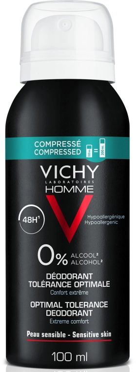 Vichy Дезодорант для чоловіків "Оптимальний комфорт чутливої шкіри" Optimal Tolerance Deodorant 48H - фото N1