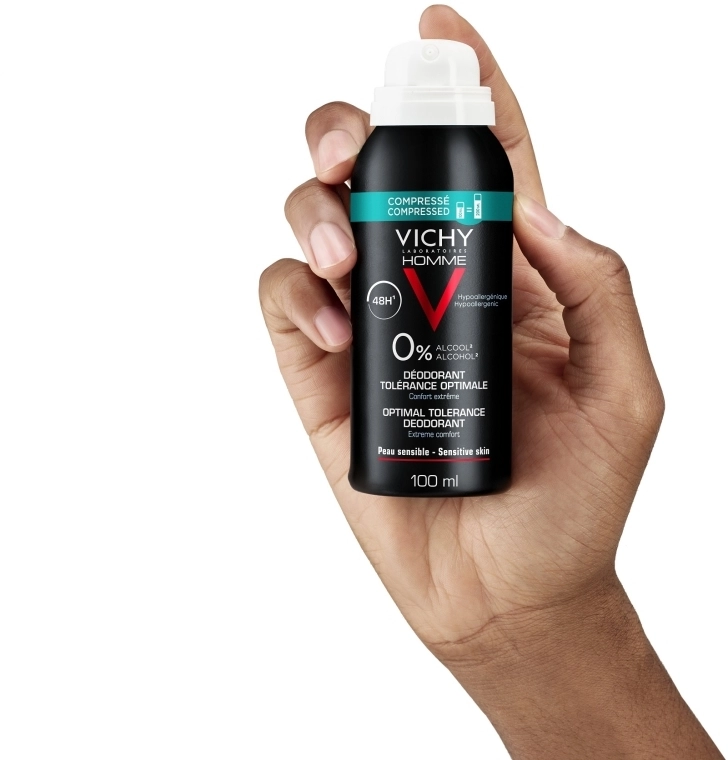 Vichy Дезодорант для мужчин "Оптимальный комфорт чувствительной кожи" Optimal Tolerance Deodorant 48H - фото N4