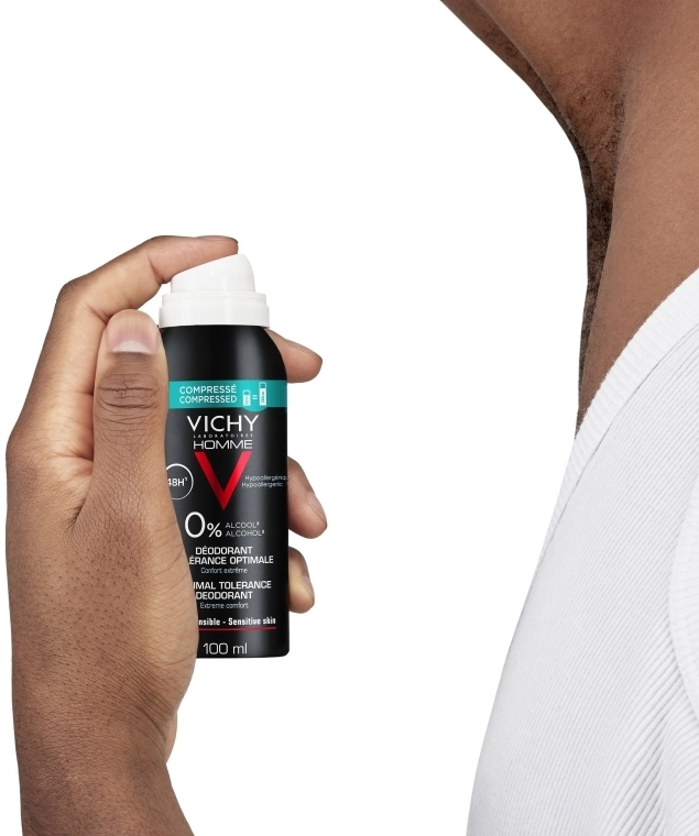 Vichy Дезодорант для чоловіків "Оптимальний комфорт чутливої шкіри" Optimal Tolerance Deodorant 48H - фото N5