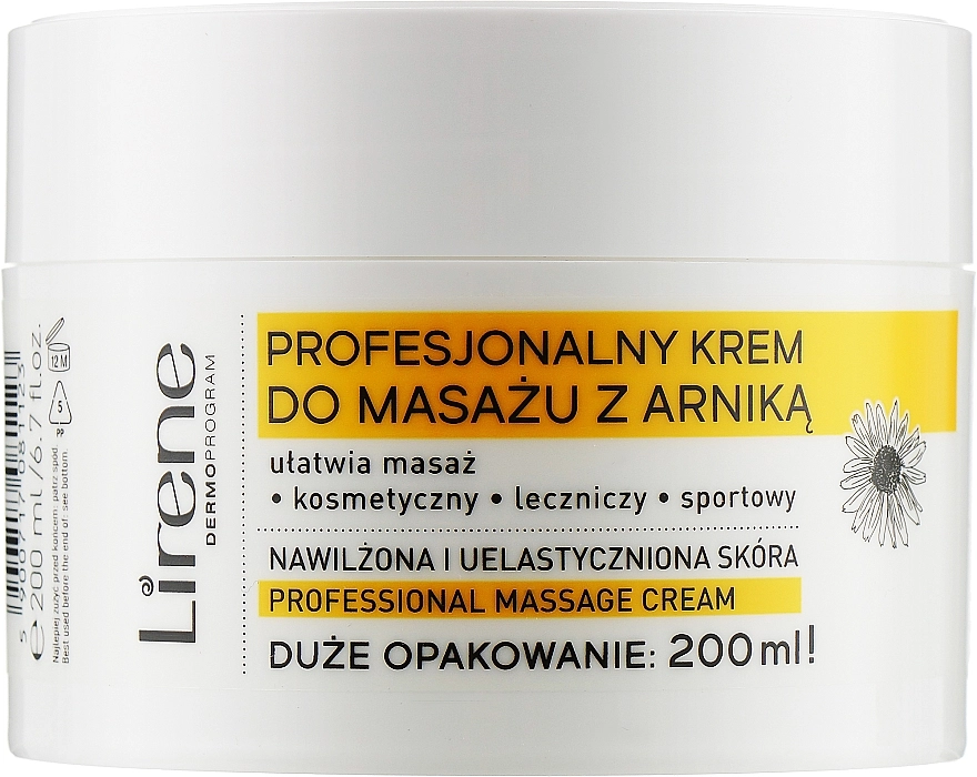 Lirene Крем для масажу "Арніка" Professional Massage Cream - фото N1