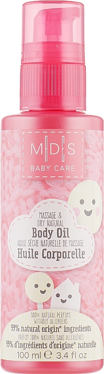 Mades Cosmetics Органічна "суха" масажна олія для малюків M|D|S Baby Care Body Oil - фото N1