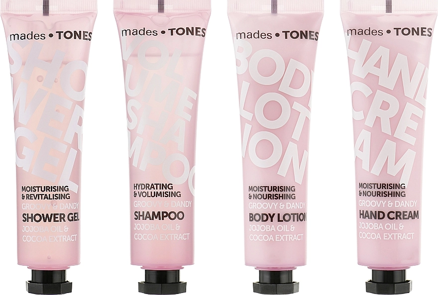 Mades Cosmetics Набір "Пустотлива леді" Mades Tones Kit (sh/gel/65ml + shmp/65ml + b/lot/65ml+ h/cr/65ml) - фото N2