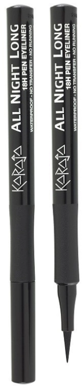 Karaja All Night Long 18H Pen Eyeliner Водостійка підводка для очей - фото N1