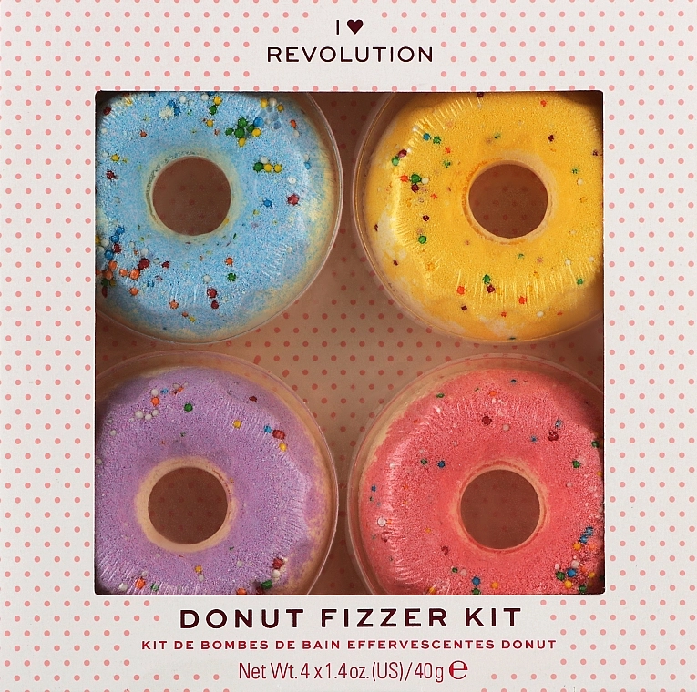I Heart Revolution Набор Donut Fizzer Kit (bath/fiz/40gx4) - фото N1