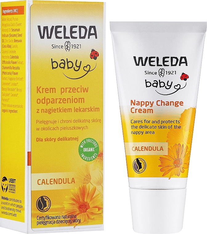 Weleda Детский крем для защиты кожи в области пеленания с календулой Calendula Nappy Change Cream - фото N2