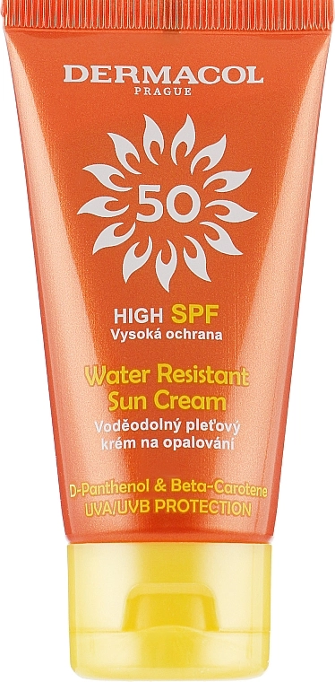 Dermacol Водостійкий сонцезахисний крем Sun Water Resistant Cream SPF50 - фото N2