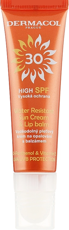 Dermacol Крем для лица и бальзам для губ Sun Cream & Lip Balm SPF30 - фото N1
