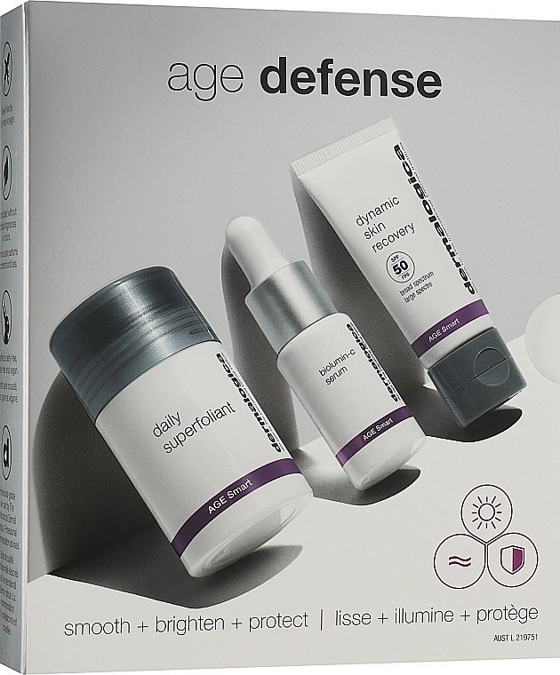 Dermalogica Набір Age Defense Kit (powder/13ml + ser/10ml + cr/12ml) - фото N1