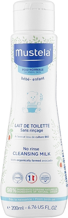 Mustela Очищающее молочко для нормальной кожи No Rinse Cleansing Milk - фото N1