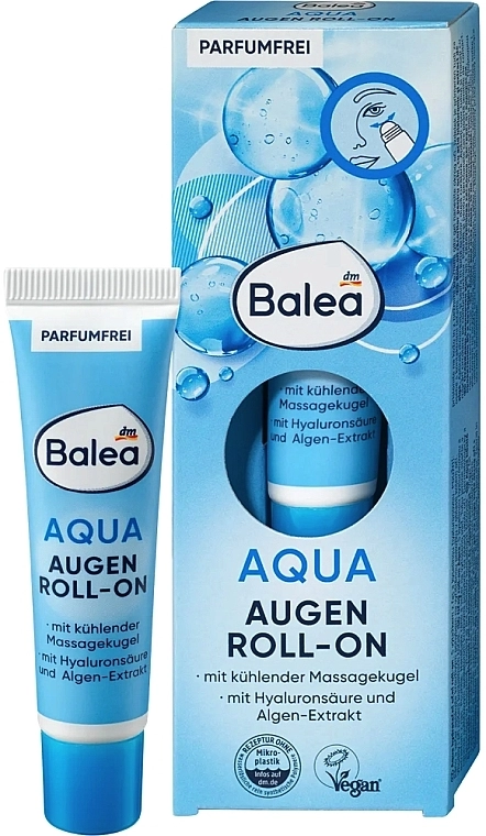 Balea Зволожувальний крем для шкіри навколо очей Aqua Augen Roll-On - фото N1