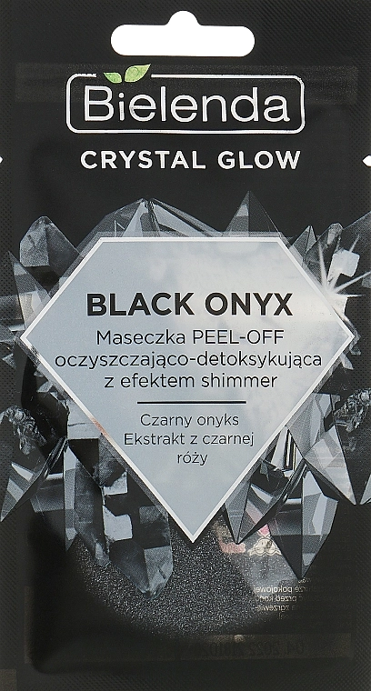 Bielenda Очищувальна детокс-маска для обличчя Crystal Glow Black Onyx Peel-off Mask - фото N1
