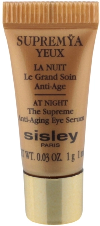Sisley Нічний крем-сиворотка для шкіри навколо очей Supremya Yeux At Night The Supreme Anti-Aging Eye Serum (міні) - фото N3