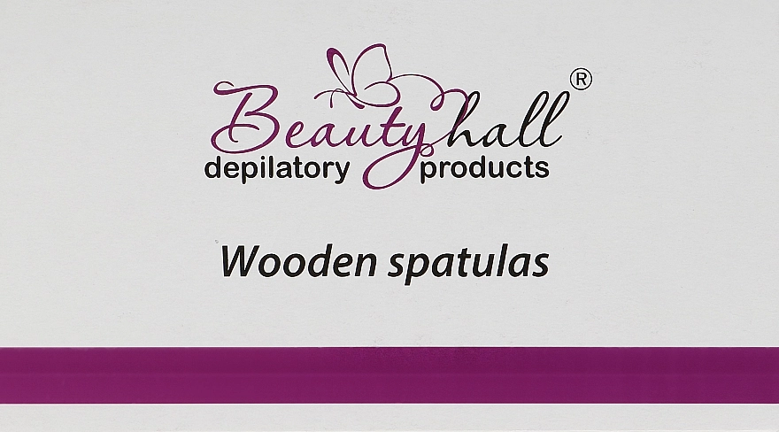 Beautyhall Шпатель деревянный для депиляции Wooden Spatulas - фото N1