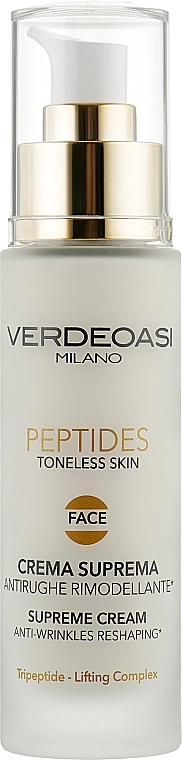 Verdeoasi Моделирующий премиум крем против морщин Peptides Supreme Cream Anti-Wrinkles Reshaping - фото N1