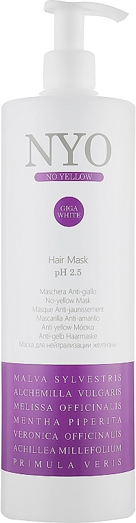 Faipa Roma Маска для нейтрализации желтизны волос Nyo No Yellow Hair Mask - фото N1