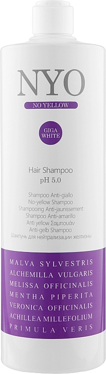 Faipa Roma Шампунь для нейтрализации желтизны волос Nyo No Yellow Shampoo - фото N3