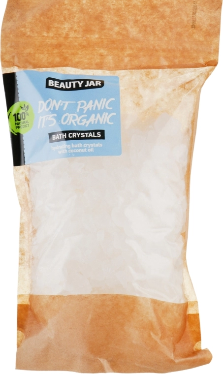 Beauty Jar Зволожувальні кристали для ванни, з кокосовим маслом "Do not Panic it's Organic" Bath Crystals - фото N1