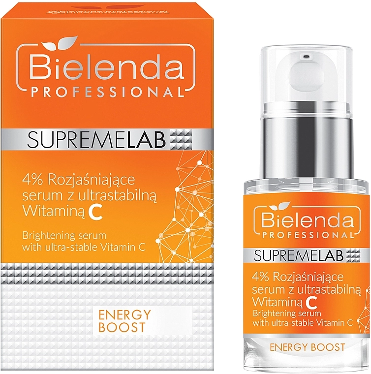 Bielenda Professional Осветляющая сыворотка с ультраустойчивым витамином С SupremeLab Energy Boost Serum - фото N1