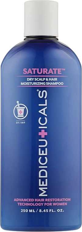 Mediceuticals Шампунь для женщин против выпадения и истончения сухих волос Advanced Hair Restoration Technology Women Saturate - фото N1