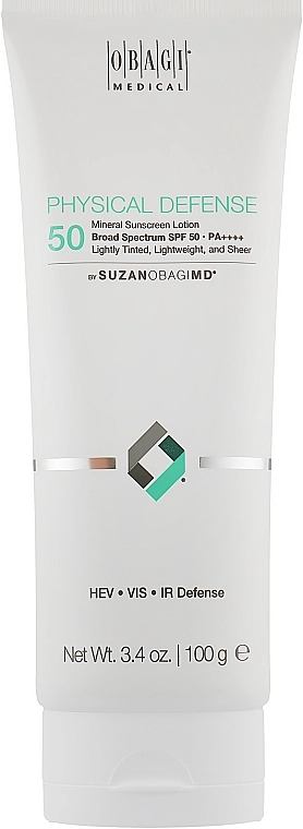 Obagi Medical Солнцезащитный крем для лица с SPF 50 Suzanogimd Physical Defense Broad Spectrum Mineral Facial Sunscreen SPF 50 - фото N1