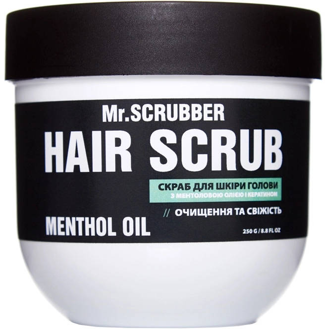 Mr.Scrubber Скраб для кожи головы с ментоловым маслом и кератином Menthol Oil Hair Scrub - фото N1