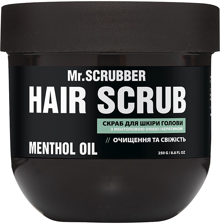 Mr.Scrubber Скраб для кожи головы с ментоловым маслом и кератином Menthol Oil Hair Scrub - фото N2