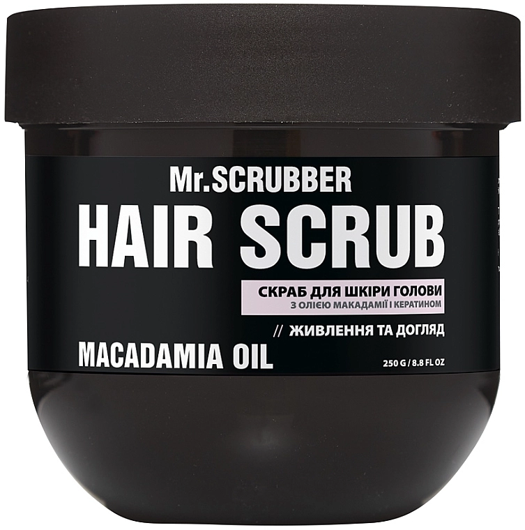 Mr.Scrubber Скраб для кожи головы с маслом макадамии и кератином Macadamia Oil Hair Scrub - фото N2