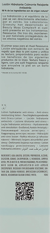 Givenchy Увлажняющий лосьон для лица Ressource Soothing Moisturizing Anti-Stress Lotion - фото N3