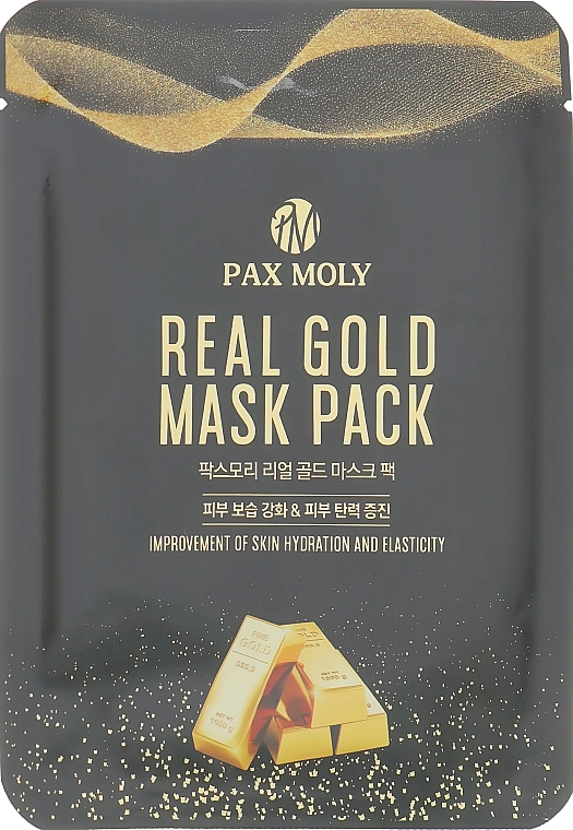 Pax Moly Маска тканевая с коллоидным золотом Real Gold Mask Pack - фото N1