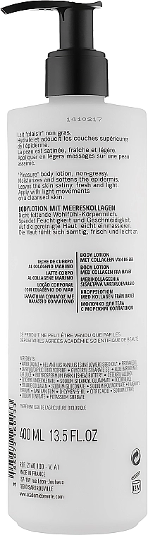 Лосьон для тела с морским коллагеном - Academie Body Lotion With Collagen From The Sea, 400 мл - фото N2