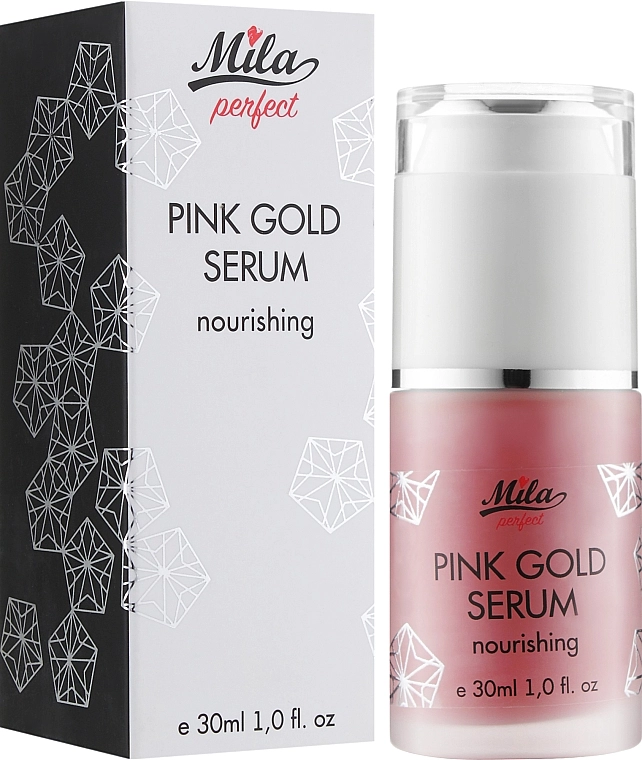 Mila Живильна сироватка для обличчя "Рожеве золото" Pink Gold Serum Nourishing - фото N2