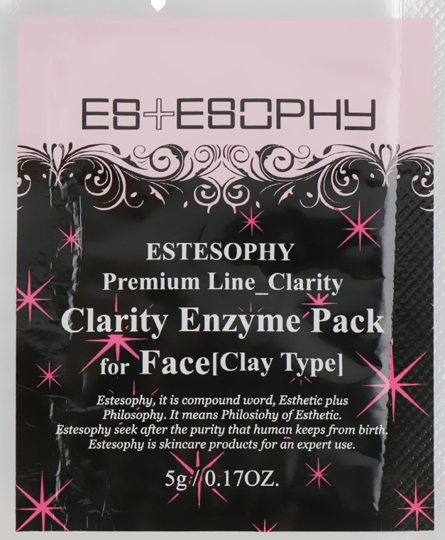 Estesophy Маска для глибокого очищення обличчя, з ензимами Premium Line Clarity Enzyme Pack for Face - фото N1