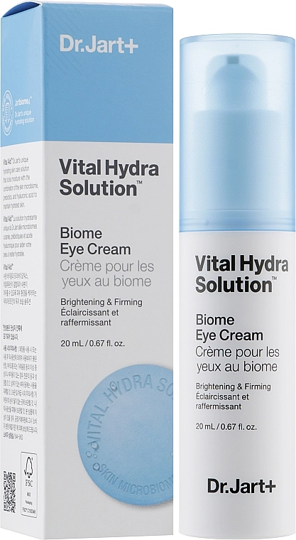Зволожуючий крем для очей із пробіотиками - Dr. Jart Vital Hydra Solution Biome Eye Cream, 20 мл - фото N2