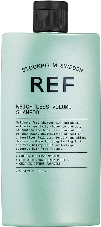 REF Шампунь для об'єму волосся, pH 5,5 Weightless Volume Shampoo - фото N1