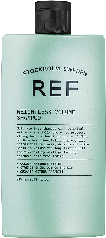 REF Шампунь для объема волос, pH 5,5 Weightless Volume Shampoo - фото N1