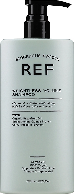 REF Шампунь для объема волос, pH 5,5 Weightless Volume Shampoo - фото N3