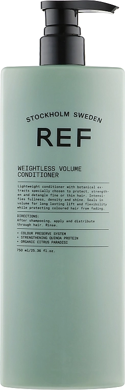 REF Кондиціонер для об'єму волосся, рН 3.5 Weightless Volume Conditioner - фото N3