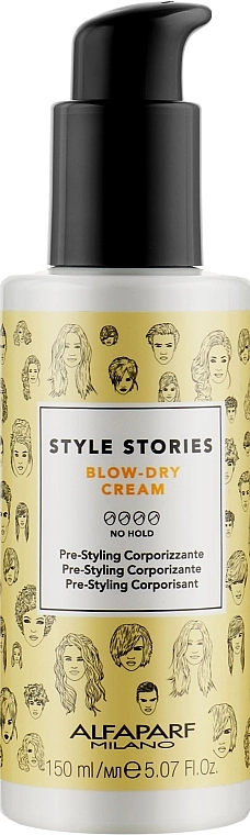 Alfaparf Разглаживающий крем для волос Milano Style Stories Blow Dry Cream - фото N1