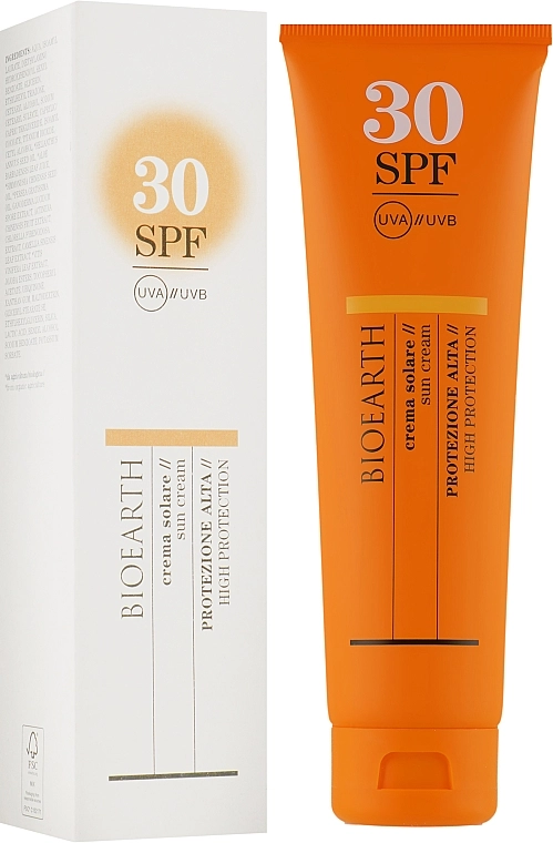 Bioearth Сонцезахисний крем для тіла Sun Cream SPF 30 - фото N1