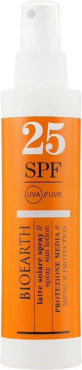 Bioearth Сонцезахисний спрей для тіла SPF 25 Sun Solare Corpo Spray SPF 25 - фото N2