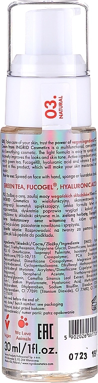 Ingrid Cosmetics CC Cream Put On Delightful Ritual Color Correcting Тональный СС-крем для лица - фото N2