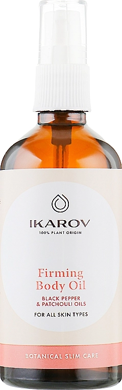 Ikarov Зміцнювальна олія для тіла, з олією чорного перцю та пачулі - фото N2
