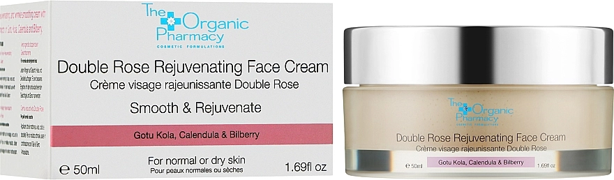 The Organic Pharmacy Омолоджувальний денний крем для обличчя Double Rose Rejuvenating Face Cream - фото N2