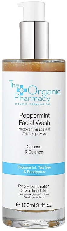 The Organic Pharmacy Антибактеріальний гель для вмивання, з м'ятою Peppermint Facial Wash - фото N1