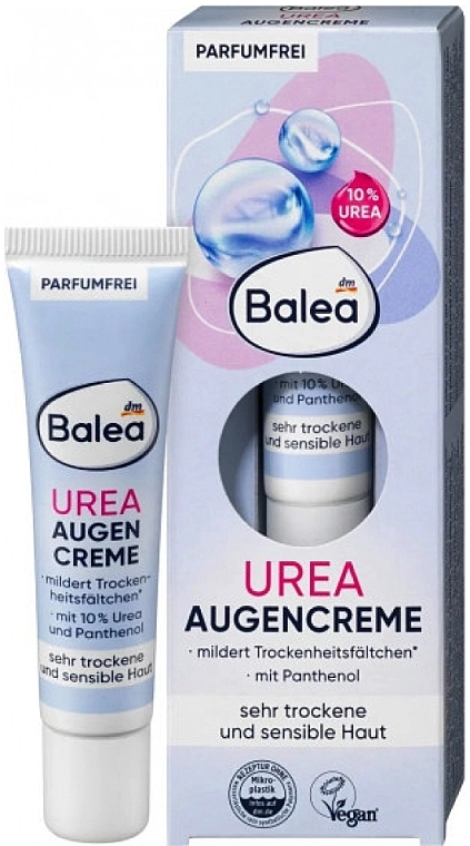 Balea Крем для кожи вокруг глаз с косметической мочевиной Urea Eye Cream - фото N1