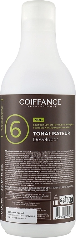 Coiffance Professionnel Окислювач для напівперманентної фарби 6VOL Color Care Developer - фото N1
