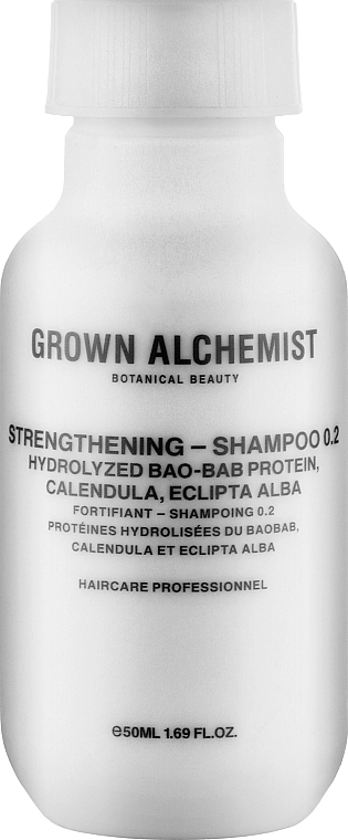 Grown Alchemist Зміцнювальний шампунь Strengthening Shampoo 0.2 Hydrolyzed Bao-Bab Protein & Calendula & Eclipta Alba - фото N1