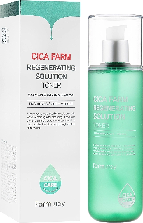 FarmStay Тонер для обличчя з центелою Cica Farm Regenerating Solution Toner - фото N1